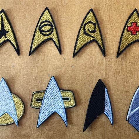 Star Trek Tos Enterprise Insignia Patches Etsy