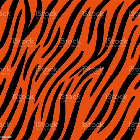 Stripe Animals Jungle Tiger Pattern White And Black Animal Print Vector