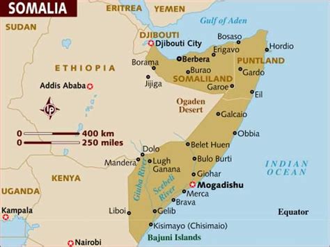 Djibouti Africa Military Base Map