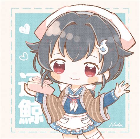 Nada Namie Jingei Kancolle Kantai Collection Highres 1girl Apron Bandana Bento Black