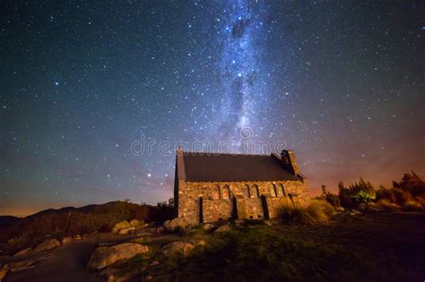 Milky Way At The Church Of The Good Shepherd Lake Tekapo