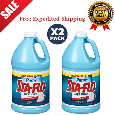 Purex Sta Flo Concentrated Liquid Starch 64 Oz Bottle Ebay