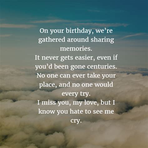 Baby, i'm yours and i'll be yours until the stars fall from the sky, until the rivers all run dry. 30 Sweet Birthday Quotes For Dead Husband - EnkiQuotes