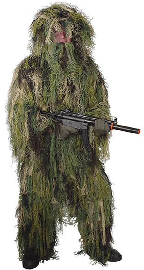 Woodland Camo Sniper Ghillie Suit