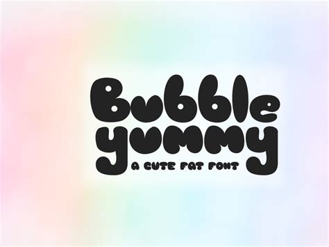 Bubble Yummy A Cute Display Font By Letterge Studio Epicpxls