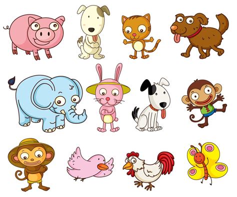 Cartoon Animals 414563 Vector Art At Vecteezy