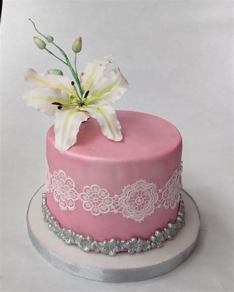 Lily Flower Cake Flower Cake Cake Pink Cake