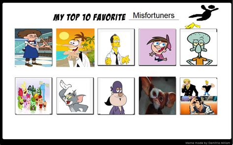 My Top 10 Favorite Misfortuners By Toongirl18 On Deviantart