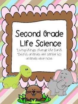 Free, printable kindergarten 2nd grade worksheets for home or classroom use. Living Things {Living Things Change the Environment & Extinct Animals} | Second grade science ...