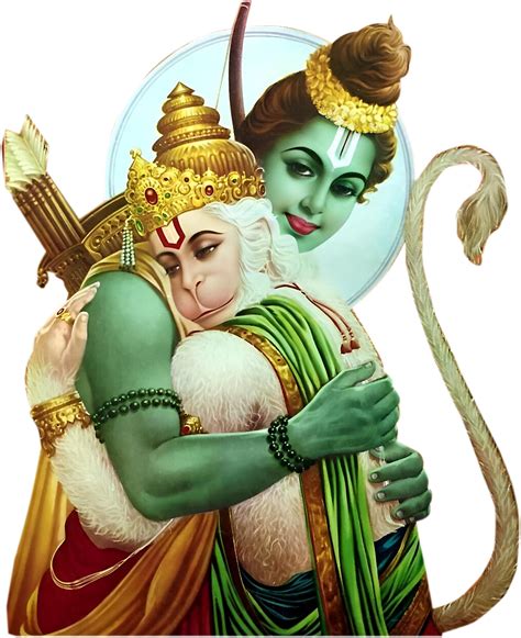Ram Hugging Hanuman Bajrangbali Png Download 1080px Hq