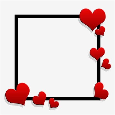 Valentine Hearts Square, Png, Valentine Day, Valentine PNG ...