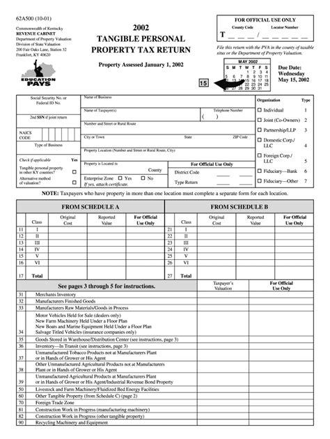 Ky Rev Form 62a500 2002 Fill Out And Sign Online Dochub