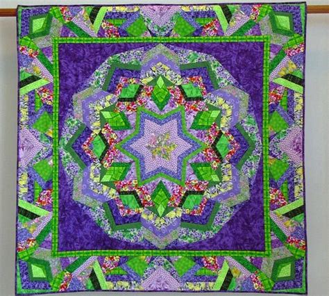Awesome Mandala Quilt Лоскутное одеяло Идеи для квилтинга Искусство