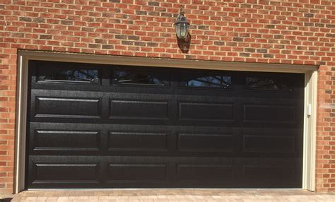 Explore average prices to install or replace single car or double garage doors in glass, insulated wood & more. 16x7 Model 4216 raised long panel steel garage door-Black ...