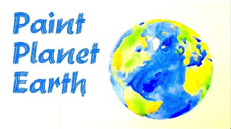 Paint And Color Planet Earth A FREEHAND Watercolor Speed Painting YouTube