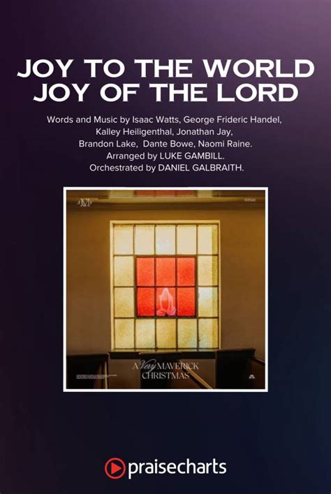Joy To The World Joy Of The Lord Worship Choirsab Multitrack