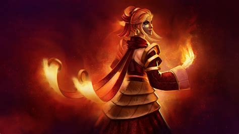 Wallpaper Illustration Video Games Fantasy Art Fire Hero Dota 2
