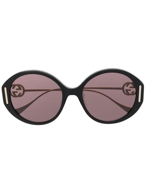 gucci eyewear oversized round sunglasses farfetch
