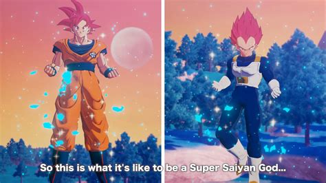 Dragon ball fan news source dragon ball hype posted a few images of the super saiyan god forms of goku and vegeta on their twitter page yesterday, which featured the heroes using their newfound power in battle against such villains as radiaz and dodoria in dragon ball z: Kakarot Super Saiyan God DLC launches today - Free Games ...