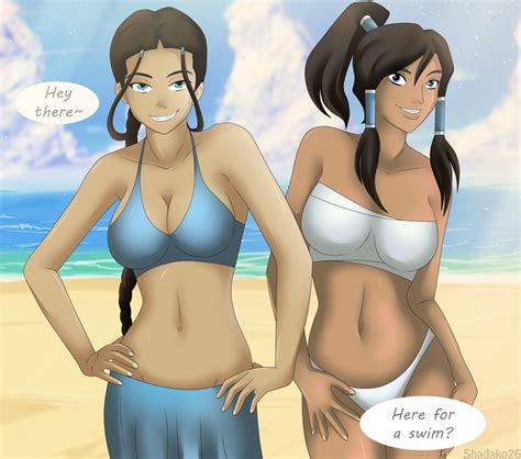 Avatar Beachbabeskorra And Katara By Shadako26 On Deviantart