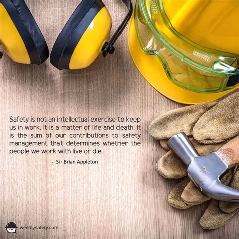 It is the expectation of the un that its suppliers, at a minimum, have established clear goals. Safety Quotes - Weeklysafety.com in 2020 | Safety quotes ...