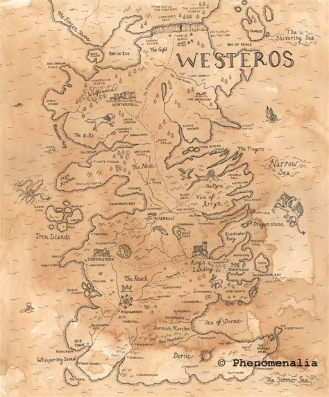 Game Of Thrones Westeros Map Printable
