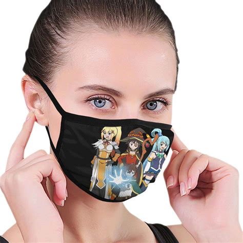 Konosuba Adult Masks Reusable Mouth Covers Lightweight Face