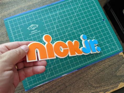 Nick Jr 3d Printed Art Logo Shelf Wall Display Mount Nickelodeon Ebay