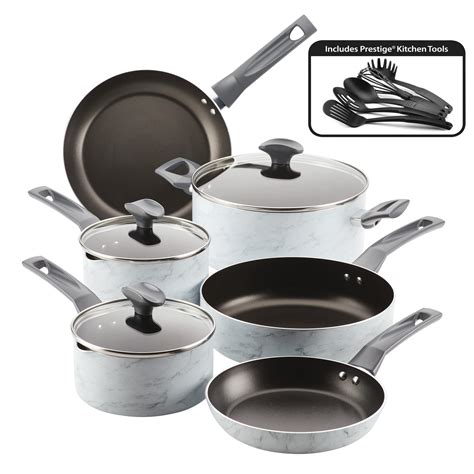 Farberware 14 Piece Easy Clean Pro Marble Pots And Pans Setcookware