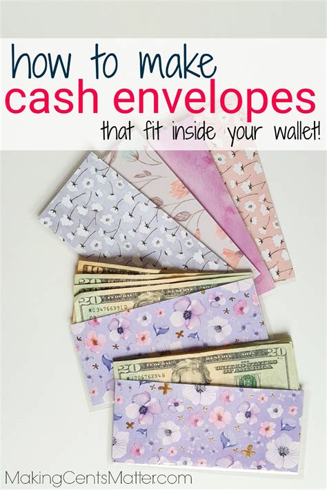 How To Make Cash Envelopes Making Cents Matter Cash Envelopes