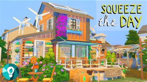 Squeeze The Day Juice Bar 🍋🍓 Sims 4 Eco Lifestyle Speed Build Youtube