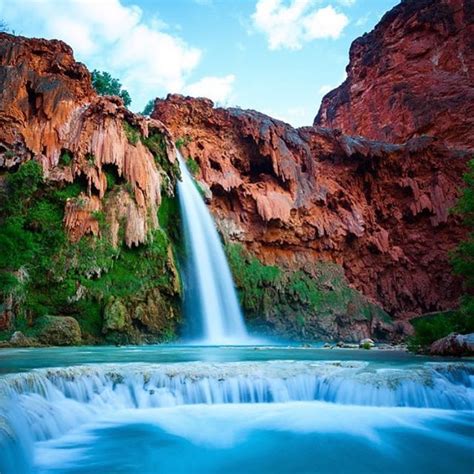 Honest Vacation On Instagram Havasu Falls In Supai Arizona How