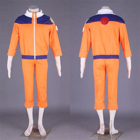 1th Blue And Orange Uzumaki Cosplay Costume From Naruto Shippuden Anime