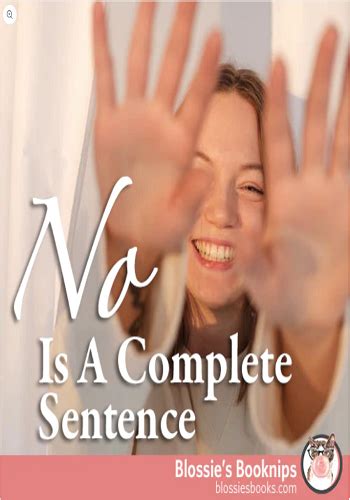No Is A Complete Sentence Kindlebookspromotion