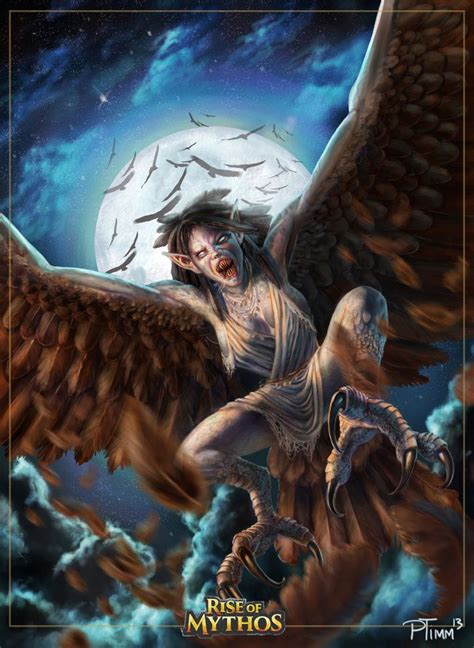 Harpy By Ptimm On Deviantart Art Greek Monsters Fantasy Beasts