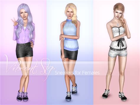 My Sims 3 Blog Vibrant Step Sneakers For Females By Eternila
