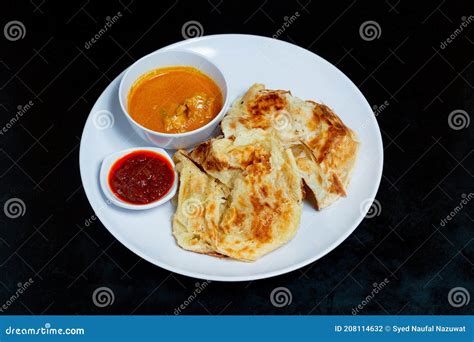 Roti Canai Set With Curry Gravy And Sambal Ikan Bilis Favorite