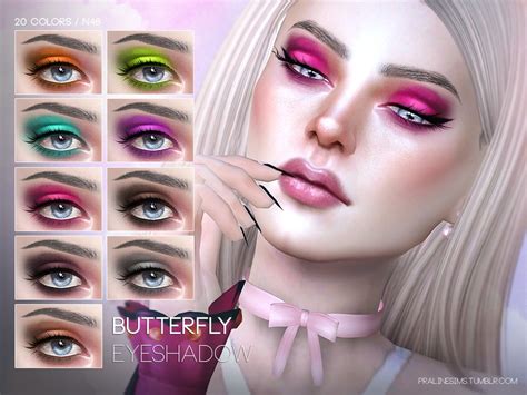 The Sims Resource Butterfly Eyeshadow N46