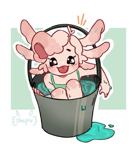 Axolotl In A Bucket Rteenagers