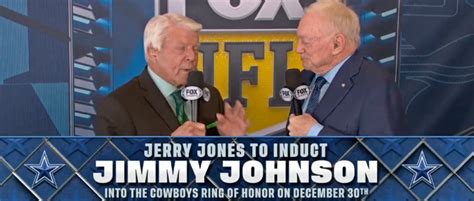 Jerry Jones Told Jimmy Johnson Hes Finally Going In The Cowboys Ring