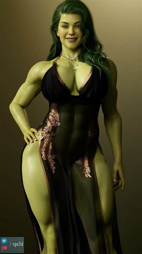 She Hulk Cga3d Marvel Rrule34