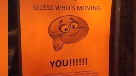 Guess Whos Moving Rude Eviction Notice Goes Viral