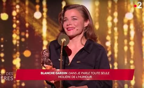 Vidéo Lhumoriste Blanche Gardin Se Remet Elle Même Un Molière
