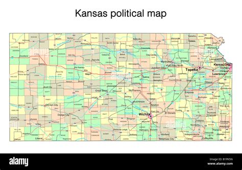 Kansas Political Map