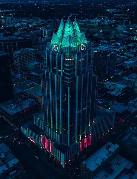 The Frost Bank Tower In Austin Texas Post Apocalyptic Art Texas Usa