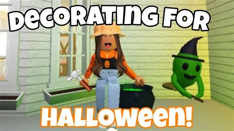 Decorating My Roleplay House For Haloween👻 Roblox Bloxburg Jberry