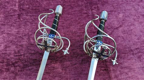 Disney Version The Three Musketeers Swords Brown Leather Earbuds