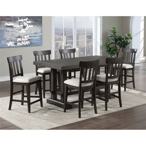 Steve Silver Napa Contemporary 5 Piece Counter Height Dining Set With