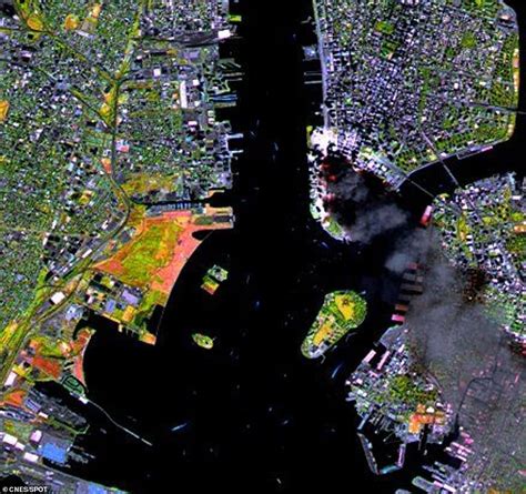 Remembering 911 From Space Satellite Images Show The