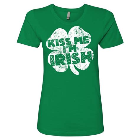 kiss me i m irish green t shirt 1758 kitilan
